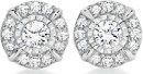 9ct-Two-Tone-Gold-Diamond-Round-Frame-Stud-Earrings Sale