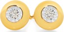 9ct-Gold-Diamond-Bezel-Stud-Earrings Sale