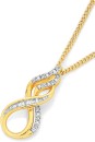 9ct-Gold-Diamond-Infinity-Pendant Sale