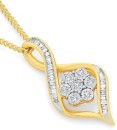 9ct-Gold-Diamond-Pendant Sale