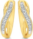 9ct-Gold-Diamond-Crossover-Huggie-Earrings Sale