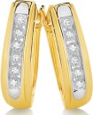 9ct-Gold-Diamond-Hoop-Earrings Sale