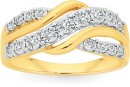 9ct-Two-Tone-Gold-Diamond-Swirl-Crossover-Ring Sale