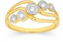 9ct-Gold-Diamond-Open-Swirl-Dress-Ring Sale