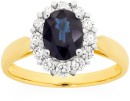 9ct-Gold-Natural-Sapphire-Diamond-Ring Sale