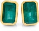 9ct-Gold-Natural-Emerald-Stud-Earrings Sale