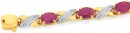 9ct-Gold-Natural-Ruby-Diamond-Bracelet Sale