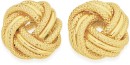 9ct-Gold-10mm-Knot-Stud-Earrings Sale
