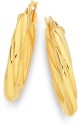 9ct-Gold-3x15mm-Twist-Hoop-Earrings Sale