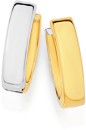9ct-Gold-Two-Tone-10mm-Huggie-Earrings Sale