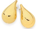 9ct-Gold-20mm-Puff-Teardrop-Stud-Earrings Sale