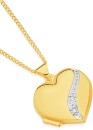 9ct-Two-Tone-Gold-Diamond-Heart-Locket Sale