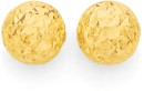 9ct-Gold-6mm-Diamond-Cut-Ball-Stud-Earrings Sale