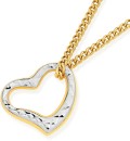 9ct-Gold-Two-Tone-10mm-Floating-Heart-Pendant Sale