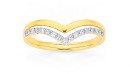 9ct-Gold-Diamond-Double-V-Shape-Split-Ring Sale