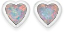 Sterling-Silver-Small-Syn-Opal-Heart-Studs Sale