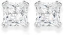Sterling-Silver-6mm-Square-Cubic-Zirconia-Claw-Studs Sale