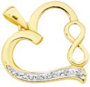 9ct-Gold-Diamond-Infinity-Heart-Pendant Sale