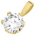 9ct-Gold-6mm-Cubic-Zirconia-Solitaire-Pendant Sale