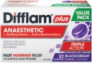 Difflam-Plus-Anaesthetic-Blackcurrant-Flavour-Value-Pack-32-Lozenges Sale