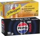 Pepsi-or-Solo-Soft-Drink-or-Schweppes-Sparkling-Water-10x375mL Sale
