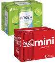 Coca-Cola-or-Mt-Franklin-Lightly-Sparkling-Water-Cans-6x250mL Sale