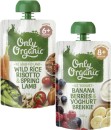 Only-Organic-4-Months-6-Months-or-8-Months-Baby-Food-Pouch-120g Sale