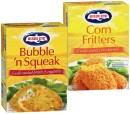 Birds-Eye-Corn-Fritters-500g-or-Bubblen-Squeak-620g Sale