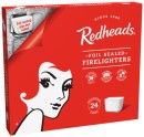 Redheads-Firelighters-24-Pack-Wrapped-Firelighters-20-Pack-or-Heavy-Duty-BBQ-Wipes-16-Pack Sale