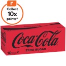 Coca-Cola-Classic-Zero-Sugar-or-Diet-Soft-Drink-10-x-375ml Sale