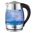 TODO-17L-Glass-Cordless-Kettle-Electric-Dual-Wall-LED-Water-Jug-Stainless-Steel Sale