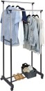 Chrome-Finish-Double-Clothes-Rack Sale