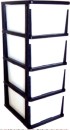 Mega-4-Drawer-Plastic-Cabinet-Black-White Sale