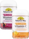 Natures-Way-Adult-Vita-Gummies-Womens-Multivitamin-100-Pack-or-Vitamin-C-120-Pack Sale