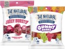 NEW-The-Natural-Confectionery-Co-Strawberry-Raspberry-Juicy-Bursts-150g-or-Gummy-Bears-180g Sale