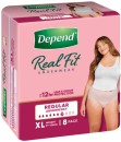 Depend-Real-Fit-Underwear-for-Women-Size-XL-8-Pack Sale