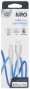 NRG-12m-USB-A-to-Lightning-Cable-White-1-Each Sale
