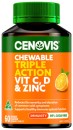 Cenovis-Chewable-Triple-Action-Vit-C-D-Zinc-60-Tablets Sale