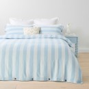 Stripe-Linen-Cotton-Quilt-Cover-Set-Queen-Bed-Blue Sale