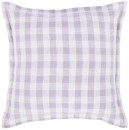50cm-Gingham-Cushion-Lilac Sale