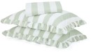250-Thread-Count-Cotton-Ruffle-Sheet-Set-Queen-Bed-Sage Sale