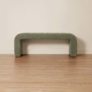Chenille-Bench-Green Sale