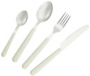 16-Piece-Sage-Stripe-Cutlery-Set Sale