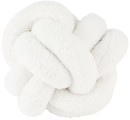 Knot-Boucle-Cushion-White Sale