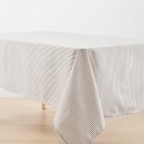 Stripe-Tablecloth-Charcoal Sale