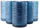 6-Blue-Pearls-Highball-Glasses Sale