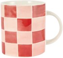 Pink-Red-Grid-Mug Sale