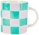 Lilac-Green-Grid-Mug Sale