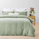 Muslin-Cotton-Quilt-Cover-Set-King-Bed-Seagrass Sale