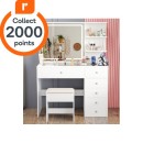 Advwin-Dressing-Table-with-Charging-Station-Vanity-Desk-with-HD-Lighted Sale